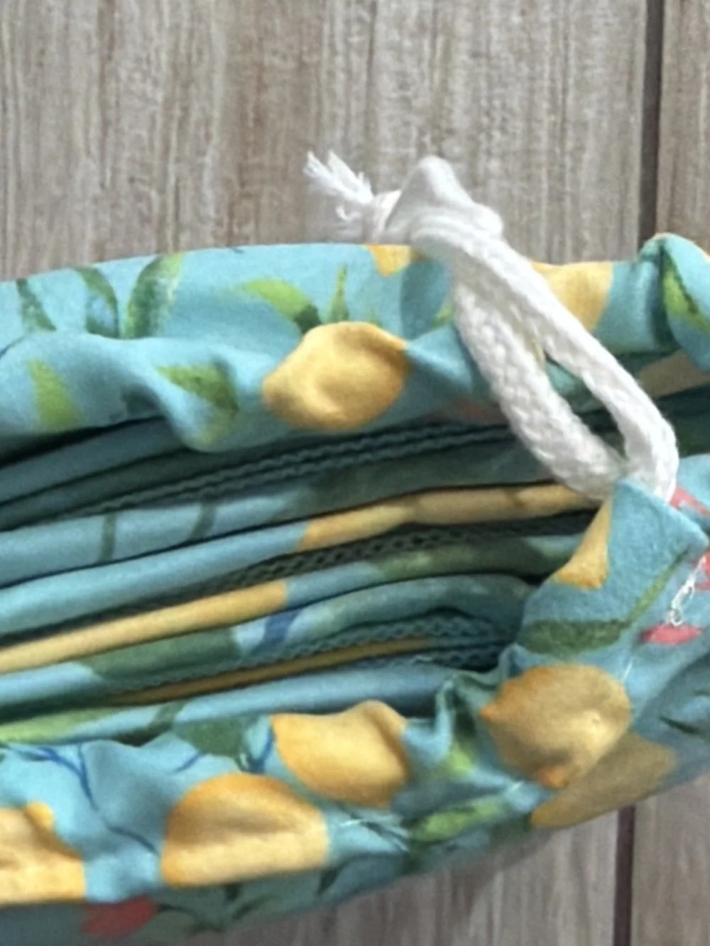 Nicole Miller Lemon Print Reversible Beach Towel & Travel Bag